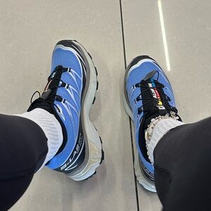 Salomon Women's Blue and Black Trail Shoes